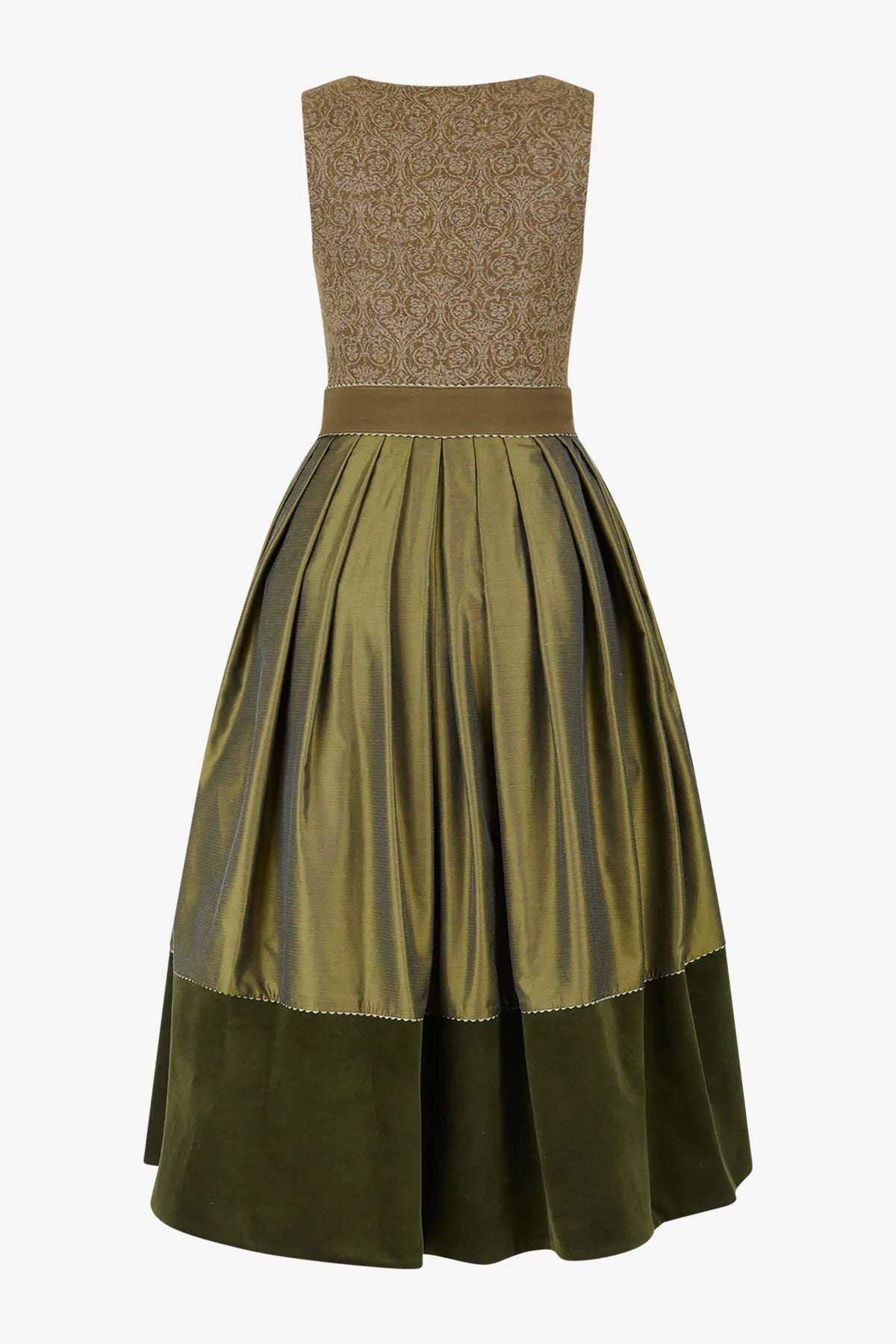 Dirndl aus handbedrucktem Loden 02
