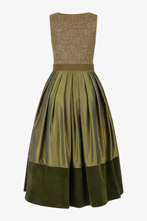 Dirndl aus handbedrucktem Loden 02