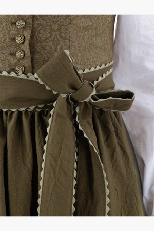 Dirndl aus handbedrucktem Loden 07