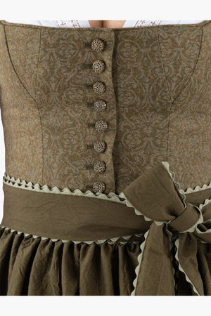 Dirndl aus handbedrucktem Loden 08