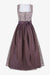 Dirndl mit Allover-Druck und Seide 01