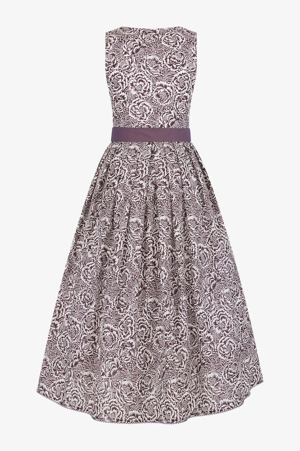 Dirndl mit Allover-Druck und Seide 01