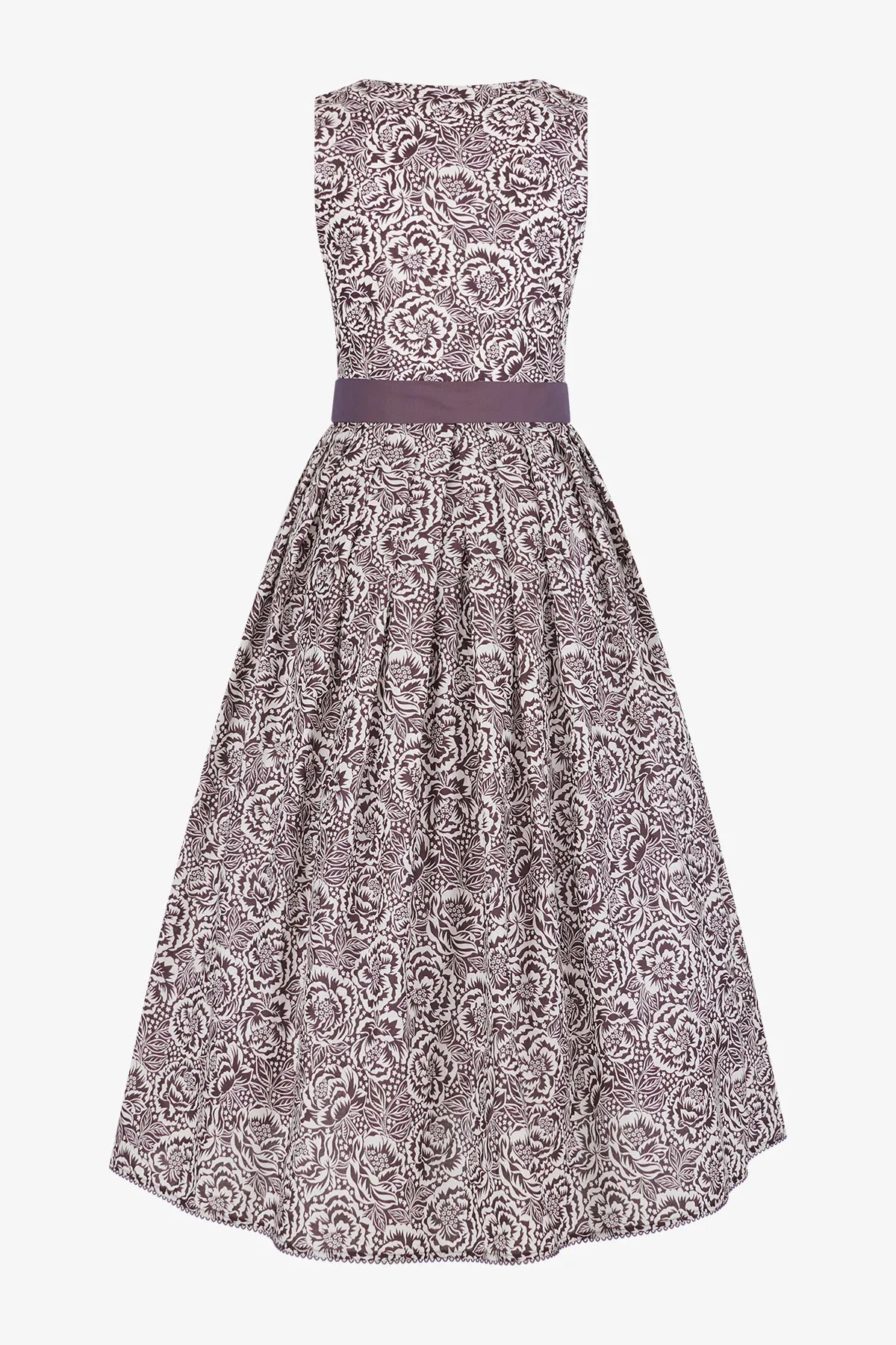 Dirndl mit Allover-Druck und Seide 02
