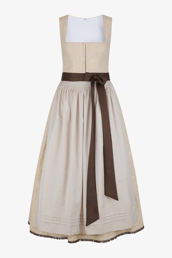 Pastell-Dirndl mit Seiden-Schürze 01