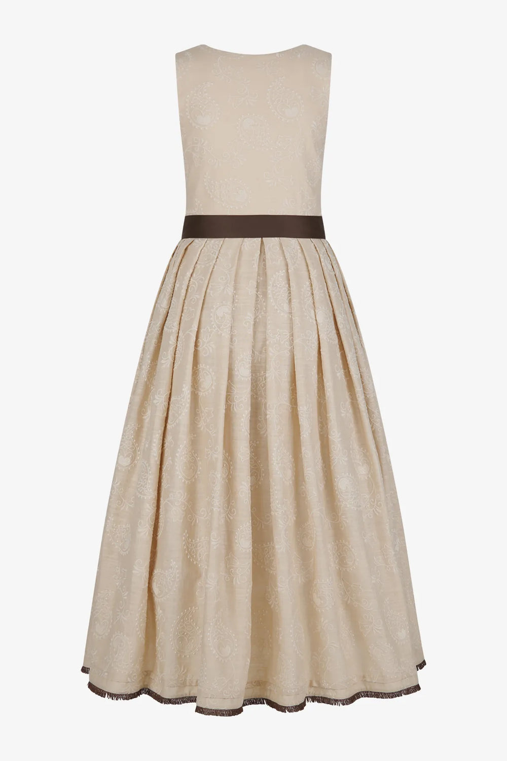 Pastell-Dirndl mit Seiden-Schürze 01