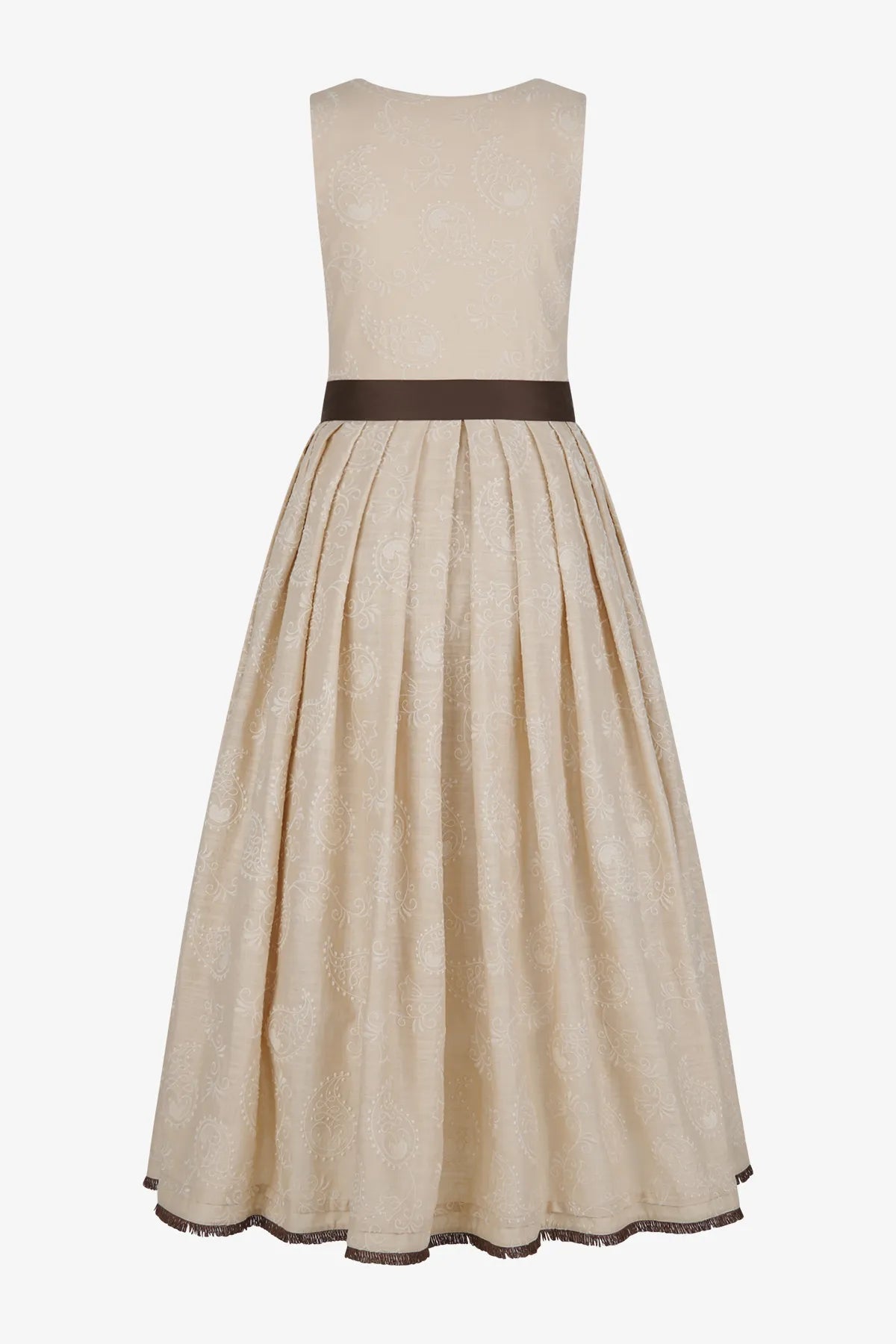 Pastell-Dirndl mit Seiden-Schürze 02