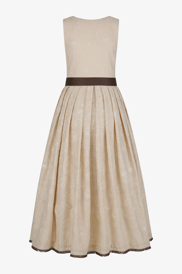 Pastell-Dirndl mit Seiden-Schürze 02