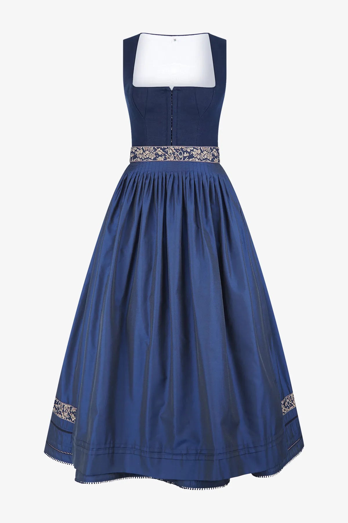Dirndl mit Leinen und Seidenjacquard 01