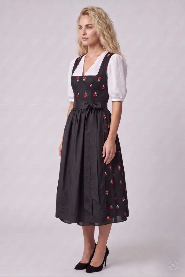 Dirndl mit Blümchenstickerei 04