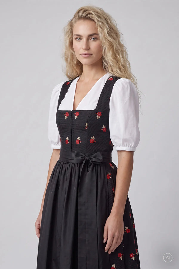 Dirndl mit Blümchenstickerei 09