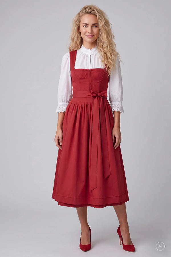 Dirndl aus edlem Jacquard 03