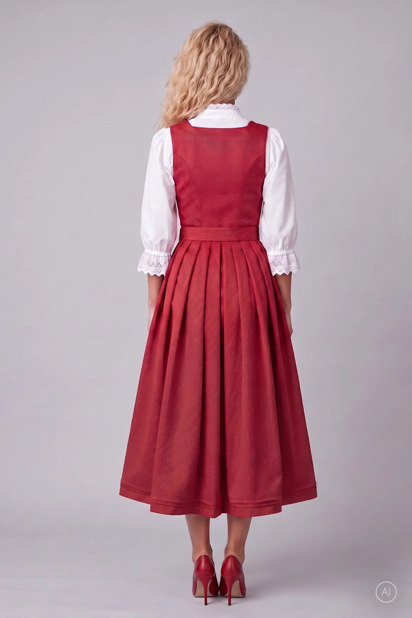 Dirndl aus edlem Jacquard 05