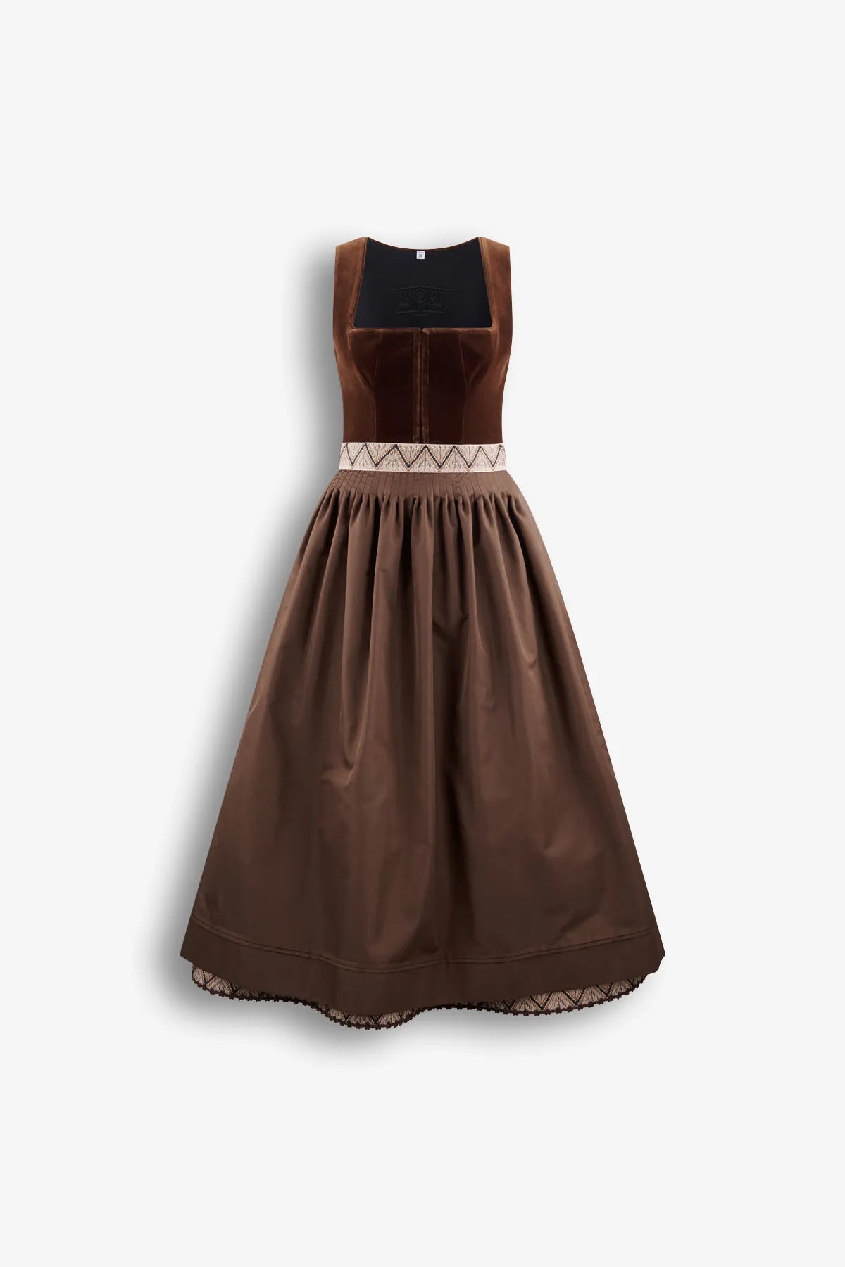 Samt-Dirndl mit Jacquardrock 01