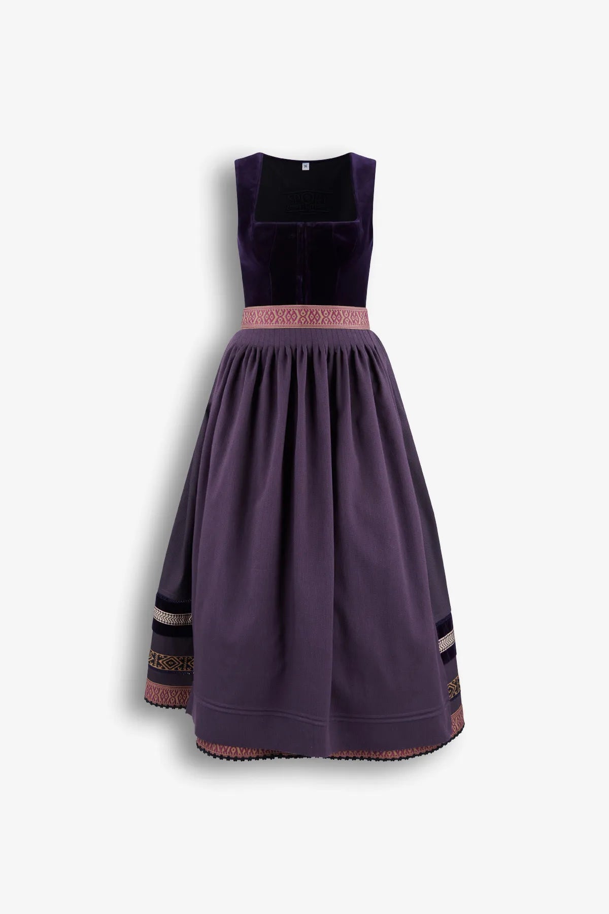 Samt-Dirndl mit Jacquardrock 01