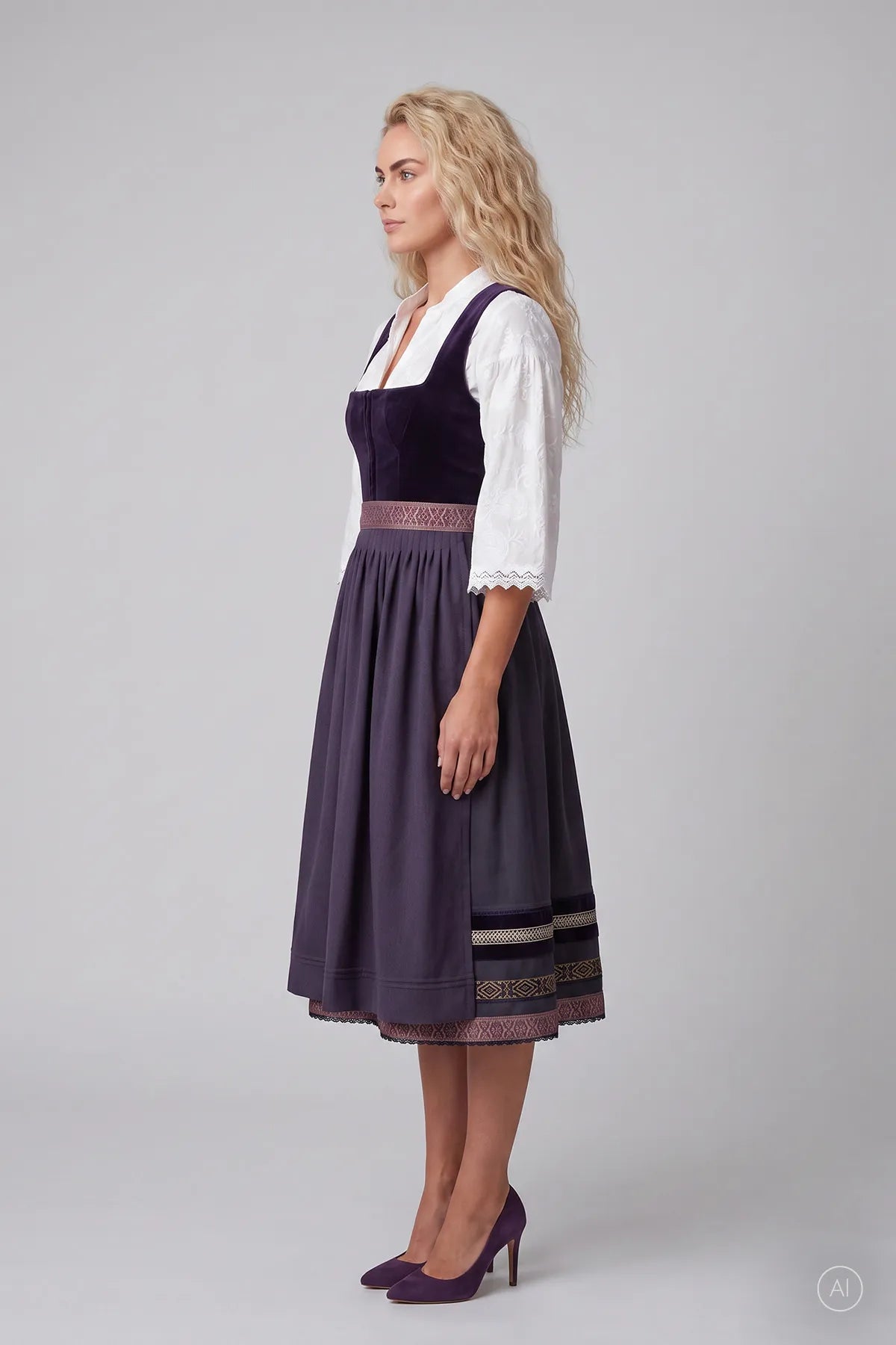 Samt-Dirndl mit Jacquardrock 02