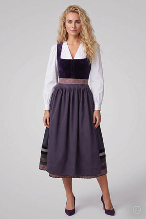 Samt-Dirndl mit Jacquardrock 03