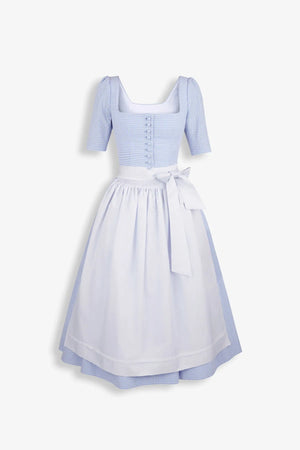 Vichy-Dirndl mit Seidenschürze 02
