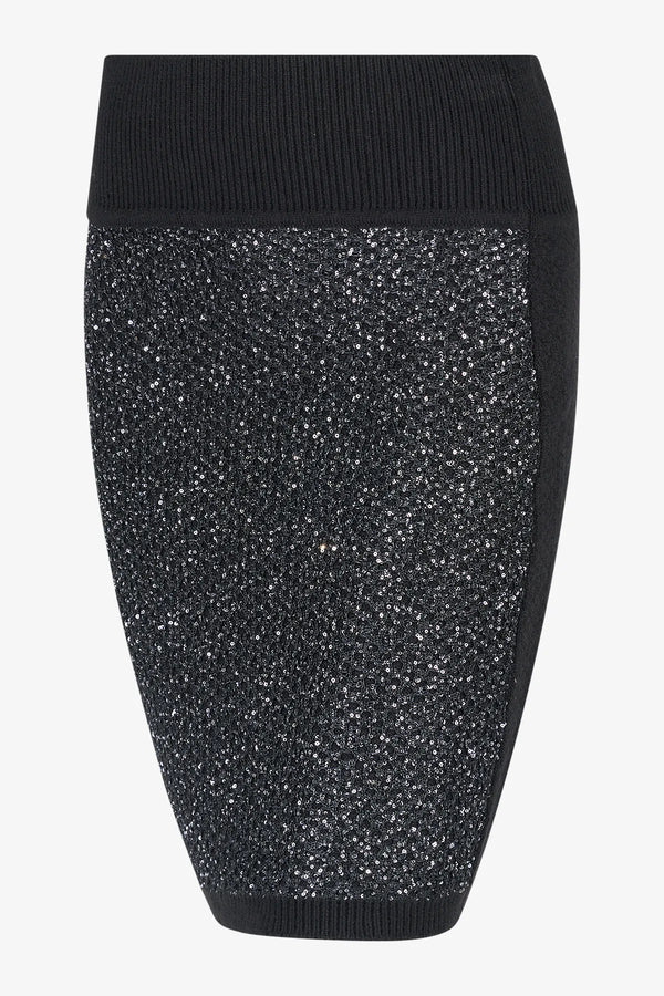 Strickrock mit Pailetten-Strick 01