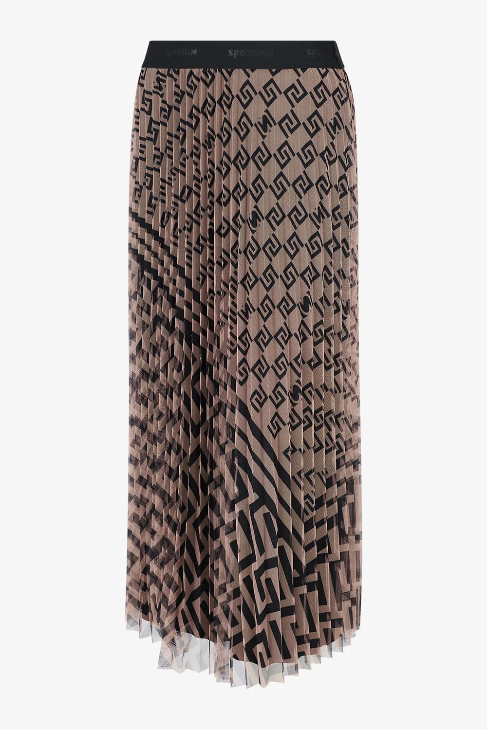 Mesh-Rock mit grafischem Print 01