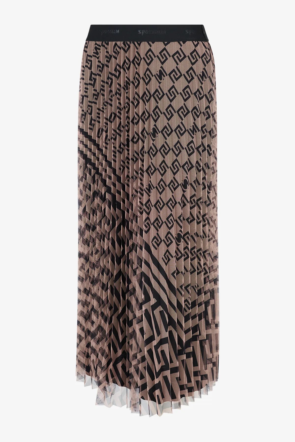 Mesh-Rock mit grafischem Print 01