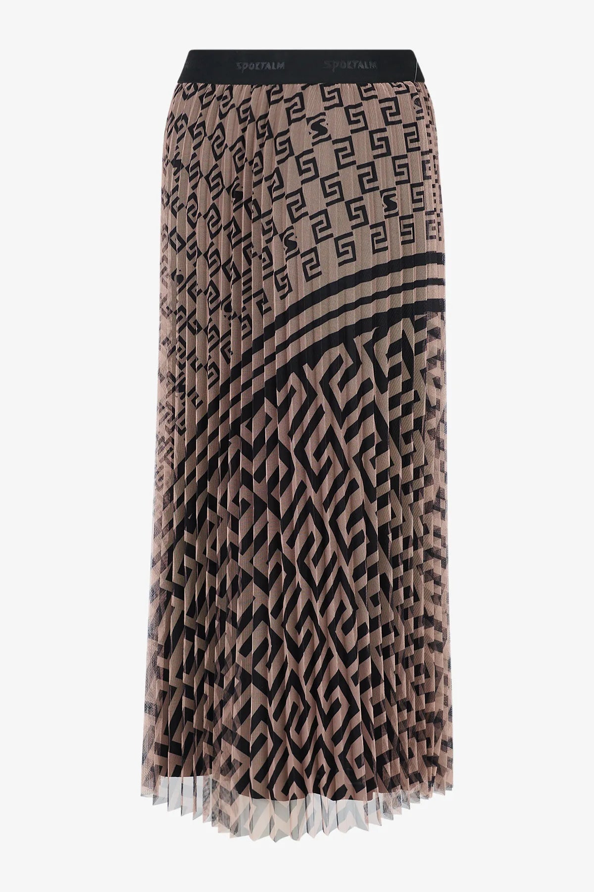 Mesh-Rock mit grafischem Print 02