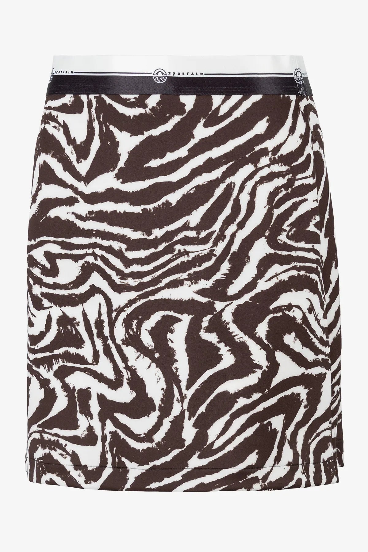 Baumwoll-Mini-Rock mit Zebra-Dessin 01