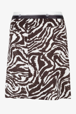 Baumwoll-Mini-Rock mit Zebra-Dessin 02