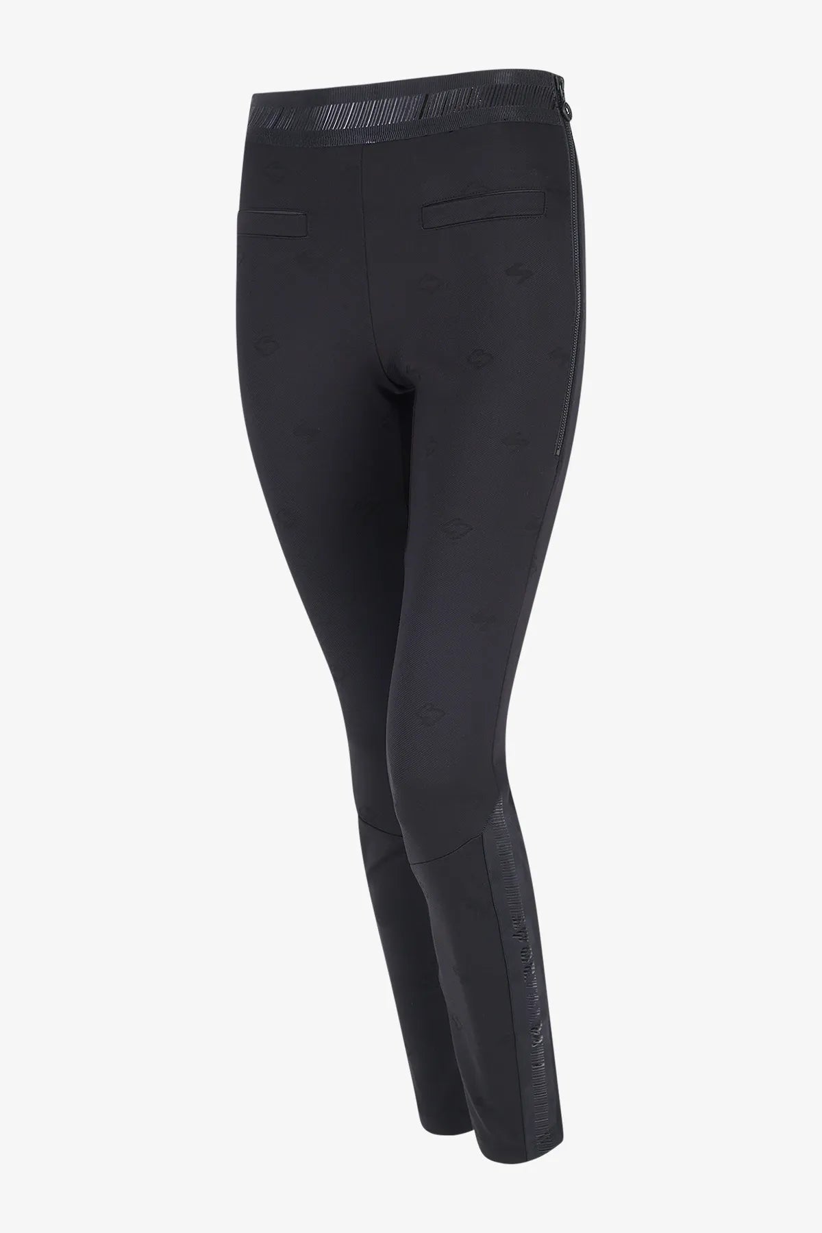 Schmale Jersey-Hose mit Monogramm 01