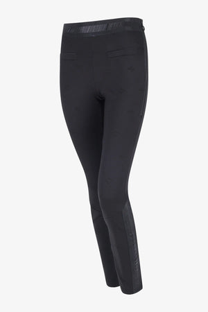 Schmale Jersey-Hose mit Monogramm 01