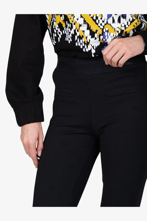 Schmale Jersey-Hose mit Monogramm 06