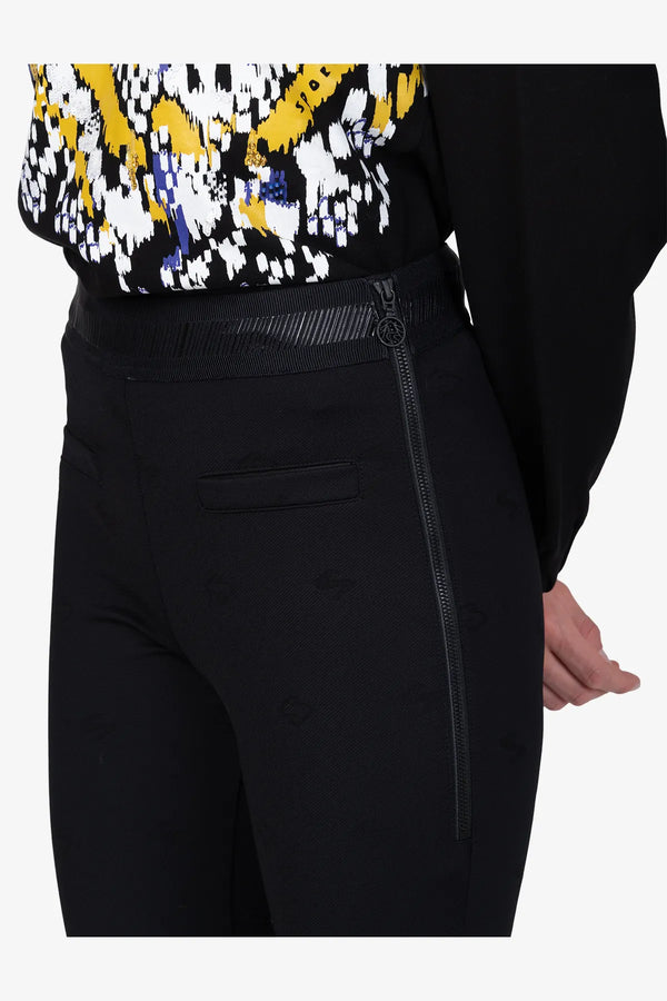 Schmale Jersey-Hose mit Monogramm 07