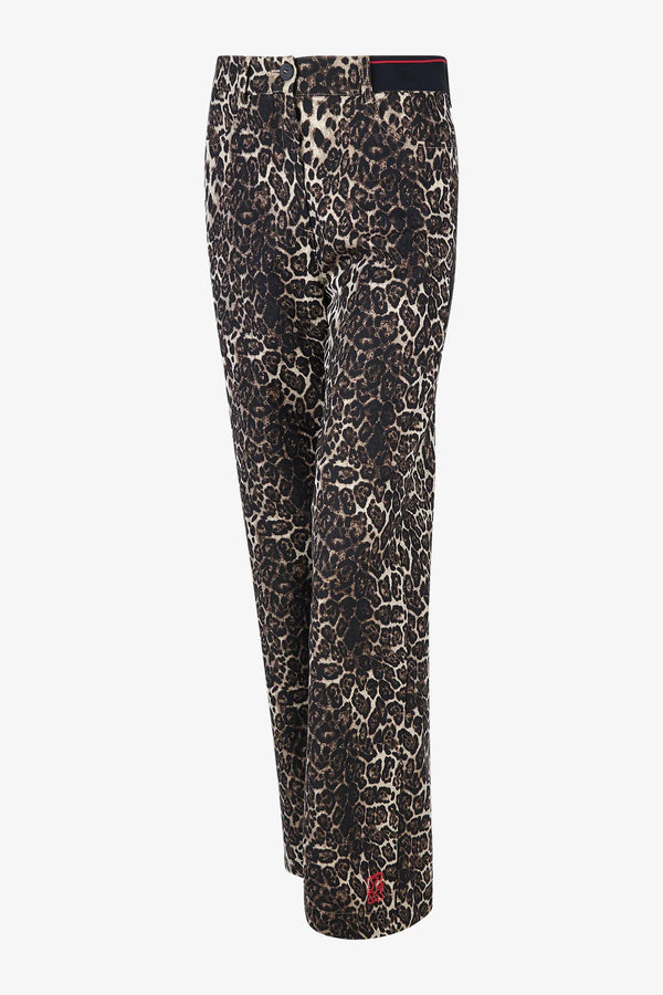 Hose aus Leo-Jacquard-Dessin 01