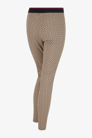 Schmale Hose aus grafischem Jacquard 02