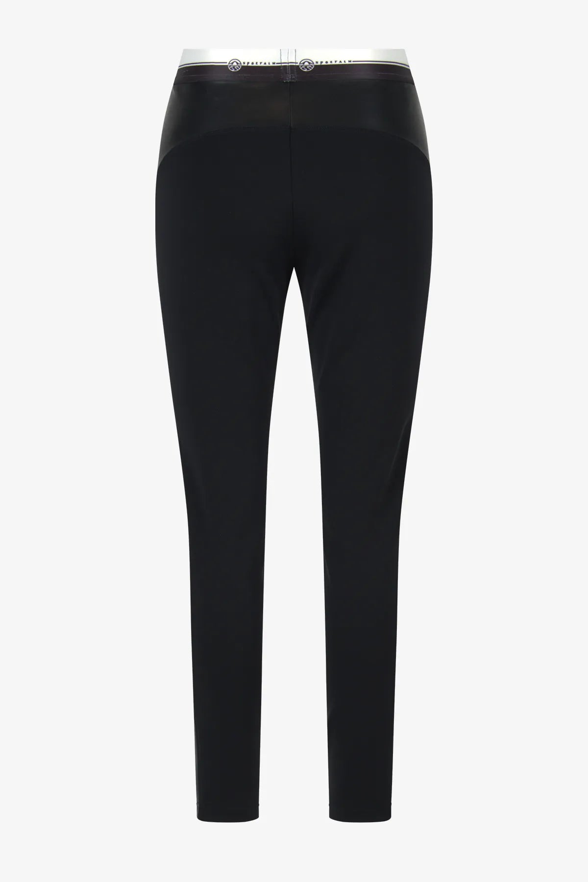 Leggings mit Kunstleder-Einsätzen 02
