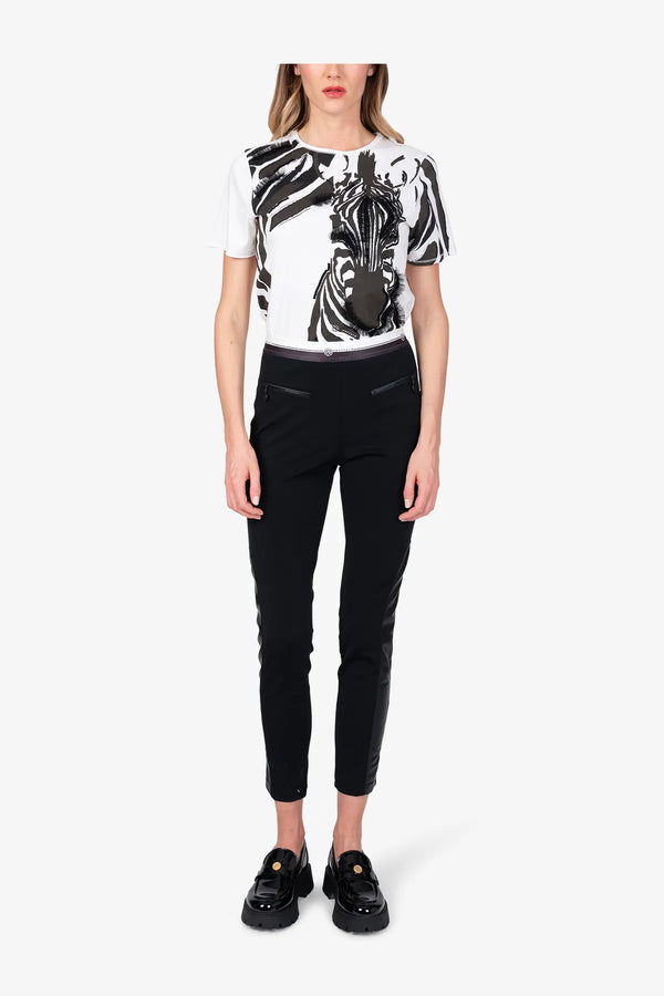 Leggings mit Kunstleder-Einsätzen 03