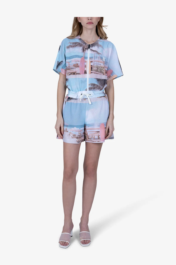 Sommerliche Shorts mit Print 03