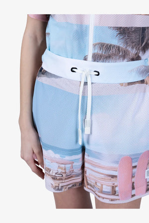 Sommerliche Shorts mit Print 06