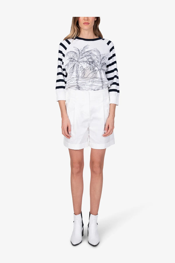 Twill-Short mit Baumwolle 03