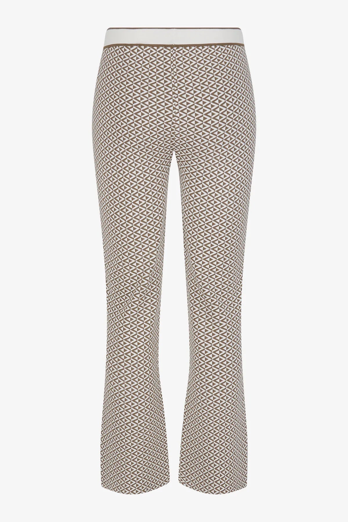 Flared-Hose mit grafischem Jacquard 02