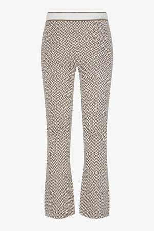 Flared-Hose mit grafischem Jacquard 02
