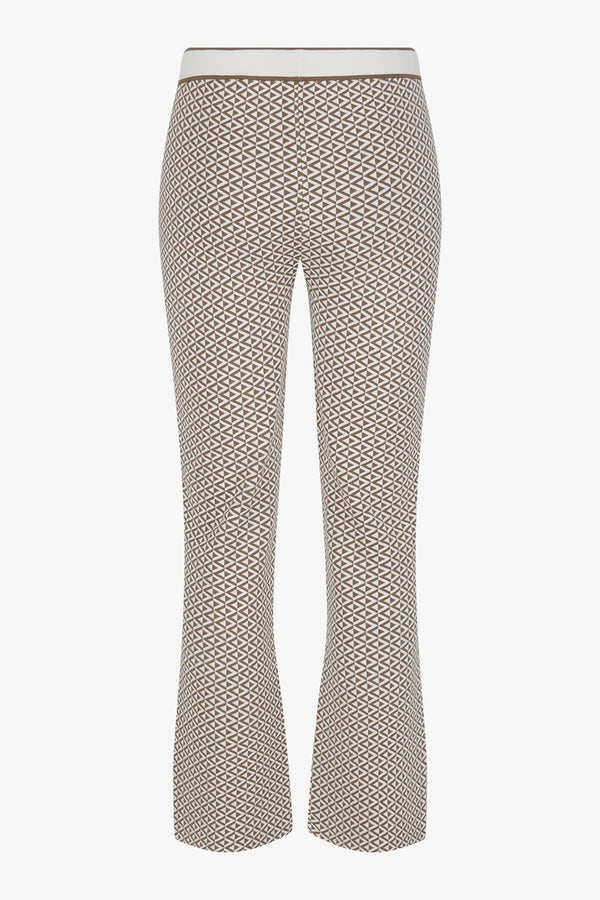 Flared-Hose mit grafischem Jacquard 02
