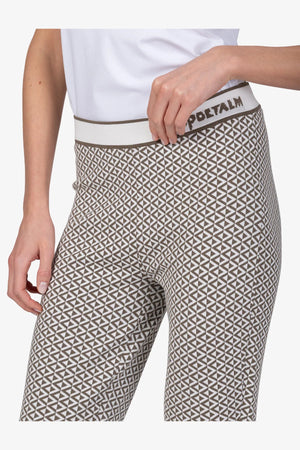 Flared-Hose mit grafischem Jacquard 06