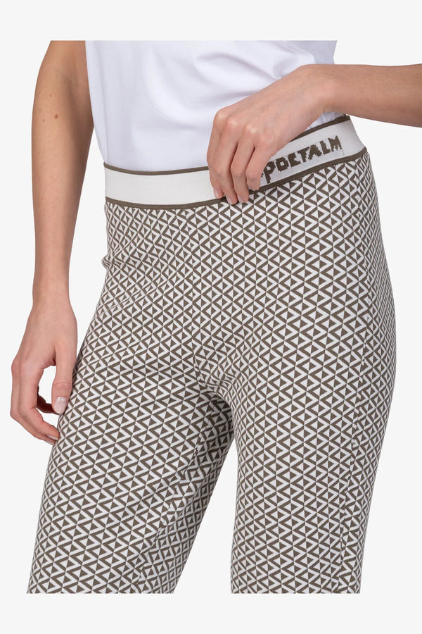 Flared-Hose mit grafischem Jacquard 06