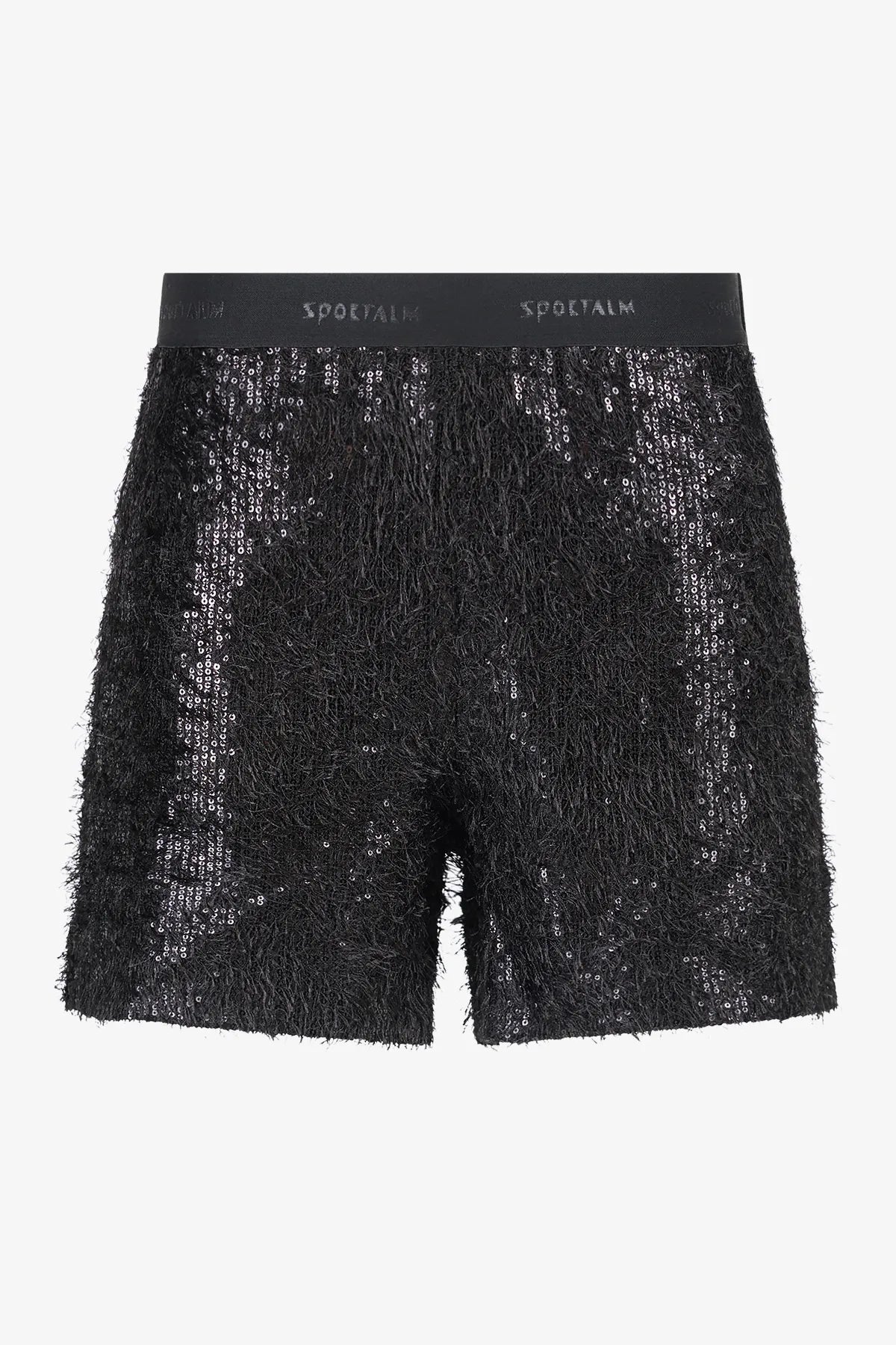 Shorts aus fancy Pailletten-Mesh 01