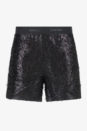 Shorts aus fancy Pailletten-Mesh 01