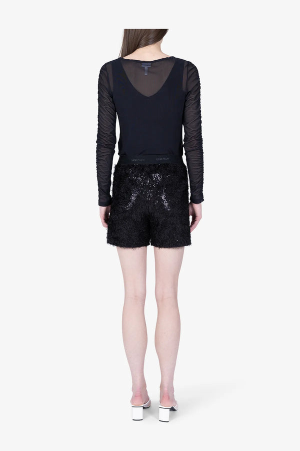 Shorts aus fancy Pailletten-Mesh 05