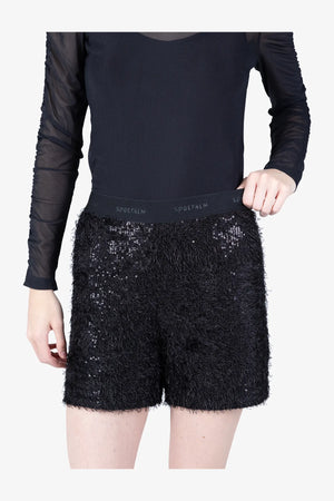 Shorts aus fancy Pailletten-Mesh 06
