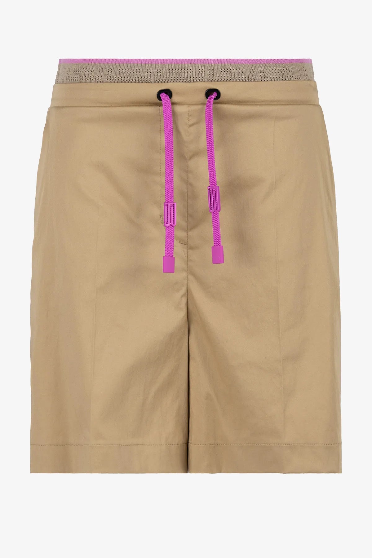 Baumwoll-Shorts mit Bügelfalte 01