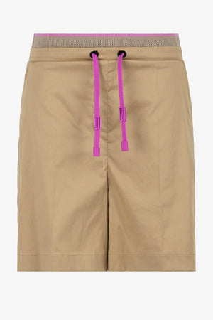 Baumwoll-Shorts mit Bügelfalte 01