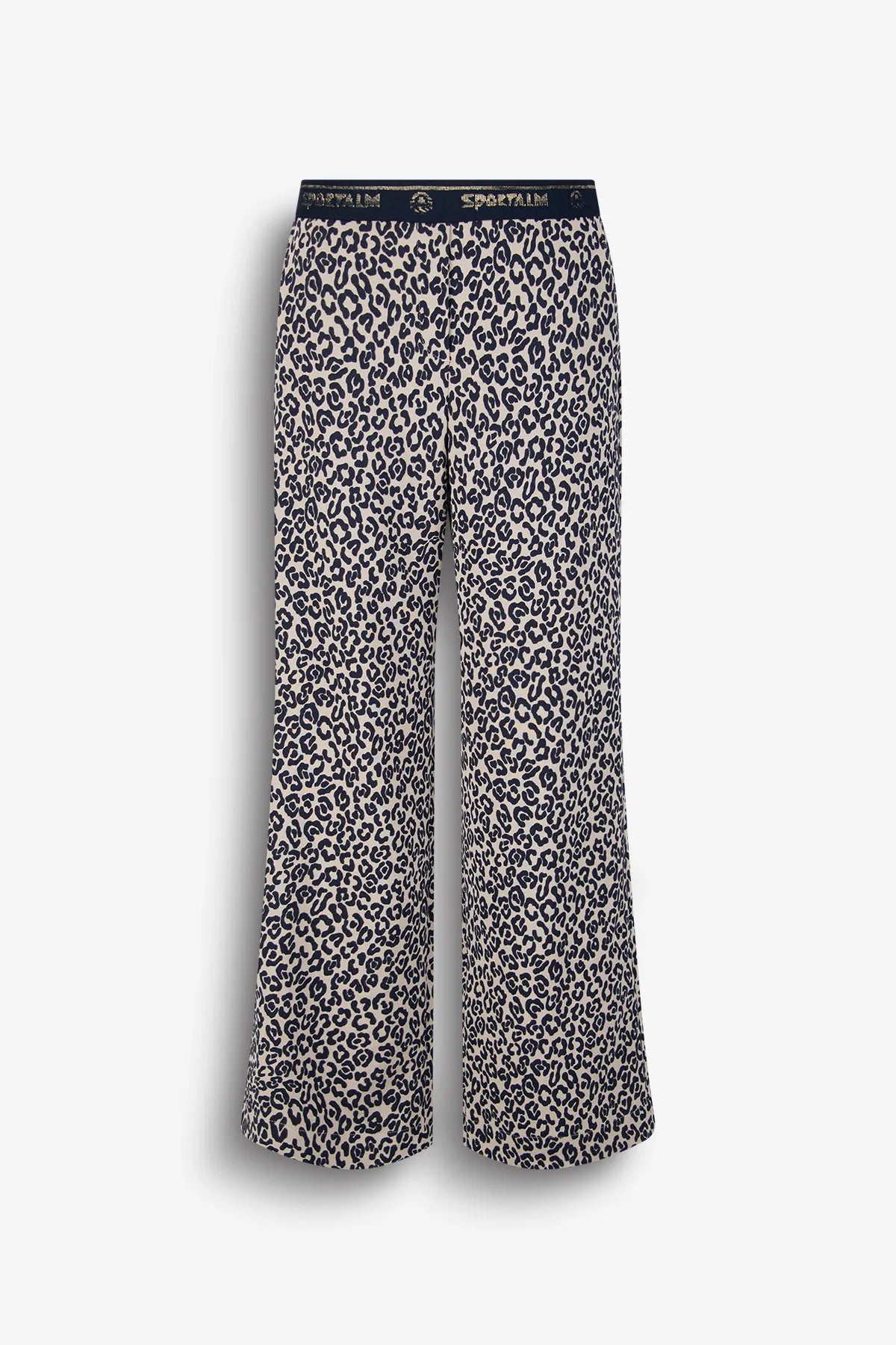 Jacquardhose im Leo-Look 01